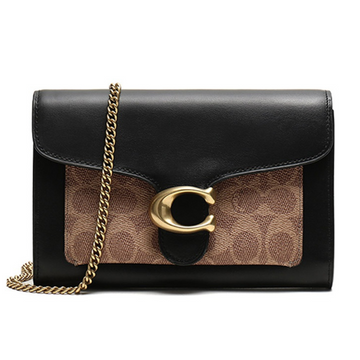 Coach Tabby shoulder bag "Black & Brown Monogram"