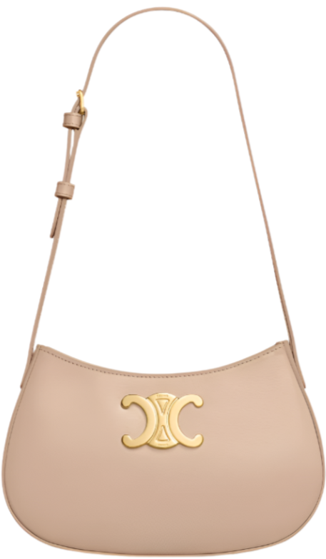 CELINE Tilly Bag In Shiny Calfskin "Safari"